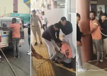 पुलिस ने जीप से बांधा, फिर बरसाईं दनादन लाठियां; गुजरात में लिव-इन पार्टनर हत्याकांड के आरोपी फैजल की पिटाई का वीडियो वायरल